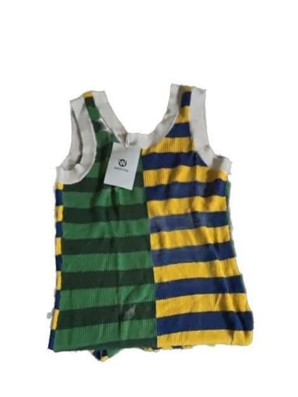 Wenrine Women's Colorblock Striped Sleeveless Knit Tank Top